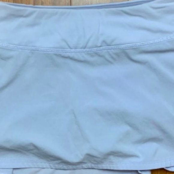 NWT Lululemon Play Off Pleats Black Skirt 6 PASTEL BLUE Lilac gorgeous 2022 - Picture 4 of 9